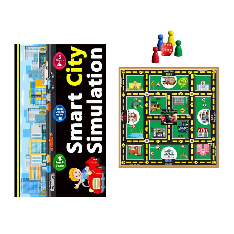 Smart City Simulation Board Game - AI Traffic Light Controller